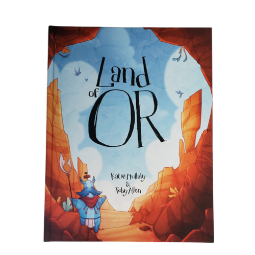 Front cover of Land of OR children's book, Hardback, 8 x 11 inches